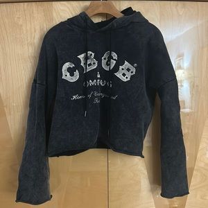 Lucky Brand CBGB Sweatshirt with CBGB T-Shirt Small Fits Like Medium